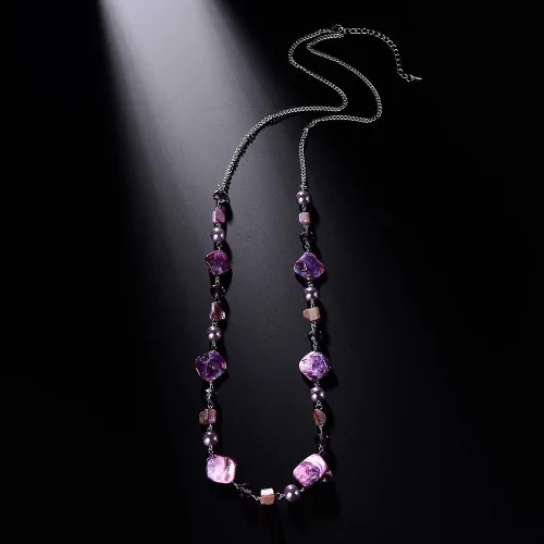 Miniatura 5 de Pearl & Club - Collar largo con cuentas para mujer