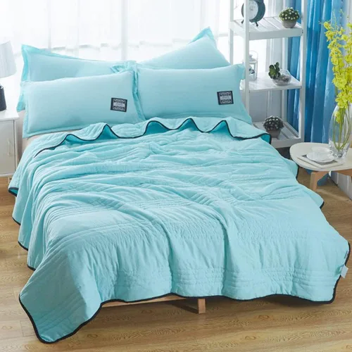 Miniatura 7 de soputry Manta refrescante de seda, manta refrescante para sudores nocturnos, manta ligera de verano ultra fría y transpirable para personas que Gris
