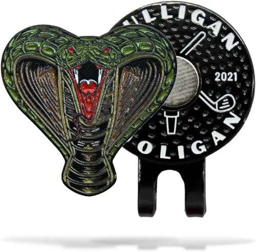 Miniatura 49 de MULLIGAN HOOLIGAN® Marcador de pelota de golf + clip magnético para sombrero Esmalte de alta calidad Regalo divertido para los amantes del golf