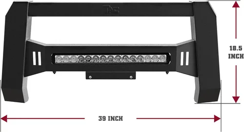 Miniatura 4 de TAC - Barra de toro modular con LED compatible con RAM 1500 2009-2018 RAM 1500 Classic 2019-2023 (excluye Rebel y Warlock), protector de cepillo