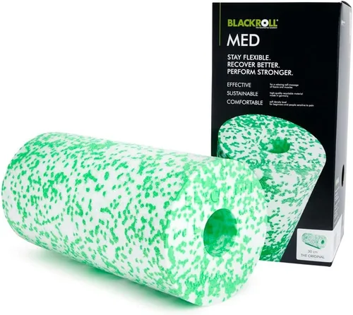 BLACKROLL - Rodillo de espuma MED o MED 45, ideal para liberación de puntos de activación miofascial y masaje de espalda, para yoga, ejercicio,