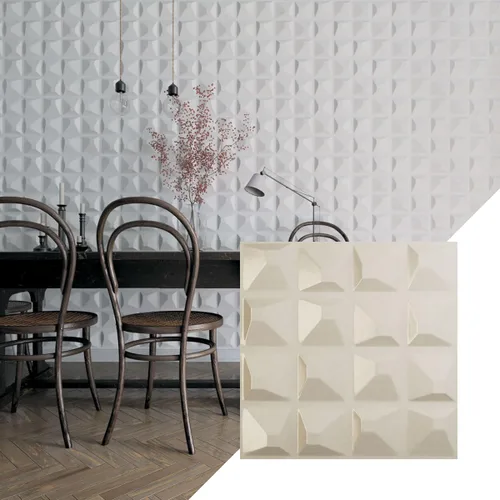 Miniatura 28 de Ekena Millwork 19 5/8 pulgadas de ancho x 19 5/8 pulgadas de alto, Tristan EnduraWall decorativo 3D, laguna satinada (cubre 2.67 pies cuadrados).