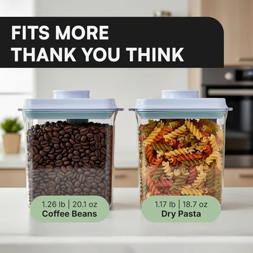 Miniatura 4 de Bop Top - Recipientes herméticos de almacenamiento de alimentos con tapa, 7 tazas / 57 onzas, juegos de recipientes de cocina, recipiente hermético