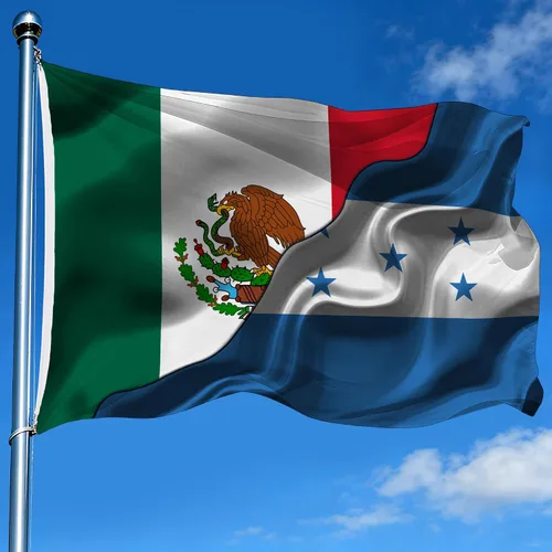 Miniatura 18 de Banderas de México, Mexicano y El Salvador de El Salvador, de 2 x 3 pies, impresas a doble cara con 2 ojales de latón, bandera decorativa