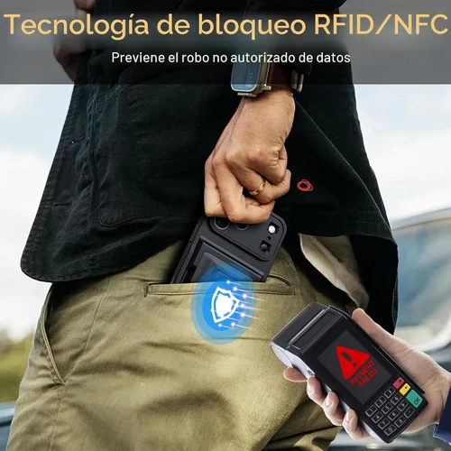 Miniatura 3 de Oterkin Funda tipo cartera para iPhone 17 Pro Max [4-5 tarjeteros] [soporte de soporte] [protección completa de la cámara] [bloqueo RFID] iPhone 17