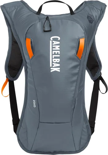 Miniatura 4 de CamelBak Zoid - Paquete de hidratación de nieve con depósito de 70 onzas, perfil bajo, para esquí y snowboard, gris/naranja 2.0
