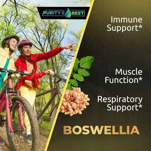 Miniatura 3 de Purity's Best BOSWELLIA SERRATA 4X + 10x + 20x Extracto, apoyo inmunológico y alivio muscular, 200 cápsulas vegetales, 100% vegano