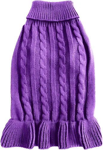 Miniatura 5 de Chborchicen - Suéteres de punto para perros pequeños, suéter de punto para mascotas, gatos, cálido, sudadera para perro, ropa de invierno, suéter