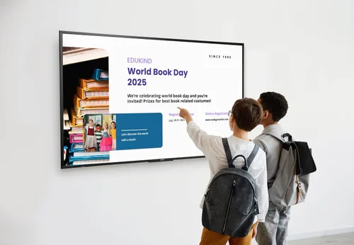 Miniatura 5 de Promethean ActivPanelD - Pantalla digital comercial de 55 pulgadas, pantalla de señalización digital 4K UHD no táctil para anuncios, oficinas