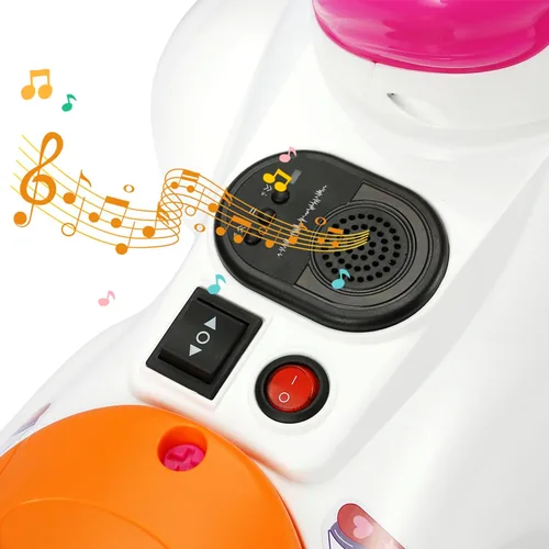 Miniatura 3 de Monta en unicornio. Fácil de cambiar un caballo mecedora eléctrico. El juguete eléctrico de unicornio con música, F&R y almohadilla para los pies.