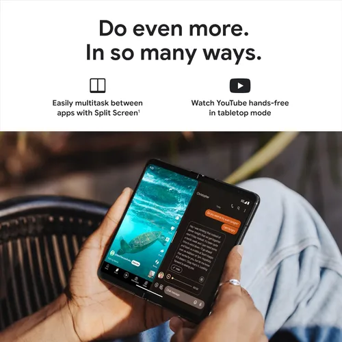Miniatura 5 de Google Pixel Fold - Smartphone Android 5G desbloqueado con lente teleobjetivo y lente ultraancha - Pantalla plegable - Batería de 24 horas