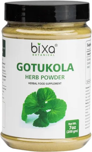 bixa BOTANICAL Gotu Kola Powder (Centella Asiatica) | Suplemento herbario natural ayurvédico | Calidad premium pura auténtica | Mejora la salud