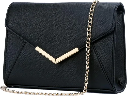 KKXIU Elegante bolso de mano de cuero sintético para mujer bolso de mano para fiesta boda baile de graduación