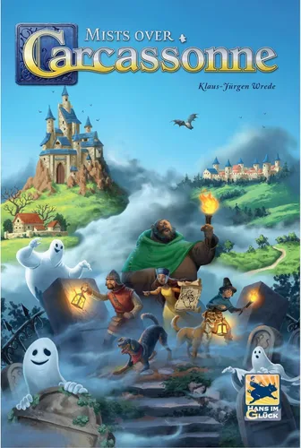 Miniatura 2 de Juego de mesa Mists Over Carcassonne Juego de estrategia de construcción de territorios Juego familiar cooperativo para niños y adultos A