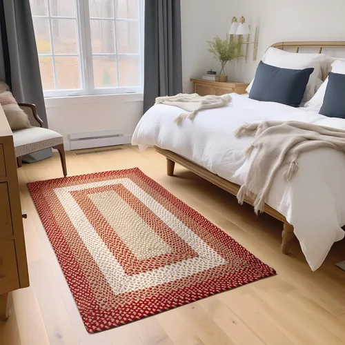 Miniatura 17 de Super Area Rugs Alfombra Trenzada Estilo Granja de 20x30 Pulgadas - Alfombra de Algodón Natural Suave para Baño, Cocina, Entrada - Alfombra Tejida