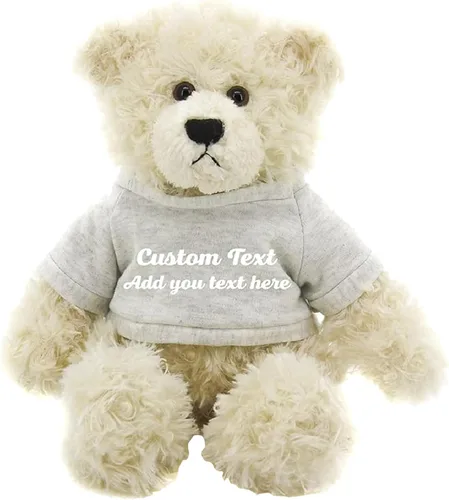 Miniatura 20 de Oso de peluche personalizado Brandon crema de 12 pulgadas, osos de peluche personalizados, gran regalo para San Valentín, graduación, cumpleaños