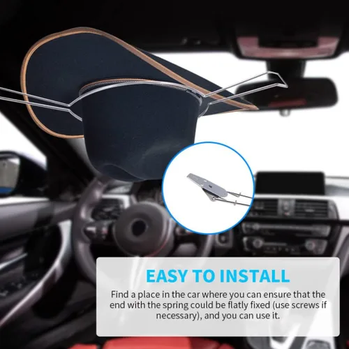 Miniatura 4 de 1 soporte multifuncional para sombreros de coche, soporte multifuncional para maletero, clip de metal para sombrero de coche, SUV, maletero
