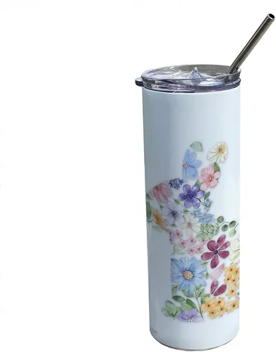 Miniatura 41 de Come On Babe Let's Go Party – Personalizar con nombre – Vaso de viaje de acero inoxidable blanco de 20 onzas con popote – Aislamiento al vacío