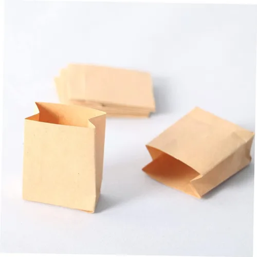 Miniatura 3 de Mini bolsas de papel para casa de muñecas, 6 bolsas de hornear en miniatura y accesorios de decoración de casa de muñecas, 1.57 x 1.18 x 0.59