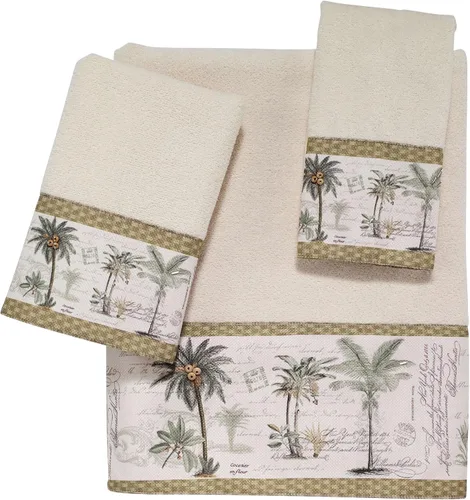 Miniatura 3 de Avanti Linens - Toalla de algodón suave y absorbente, palma de colonia Colonia Palm