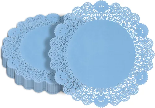 Miniatura 46 de Restaurantware Pastry Tek Blondas de Encaje de 4 x 4 Pulgadas 100 Vajilla Decorativa - Blondas de Mesa Desechables Redondas de Papel Negro