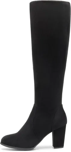 Miniatura 2 de DREAM PAIRS - Botas altas de tacón grueso para mujer, largo por encima de la rodilla