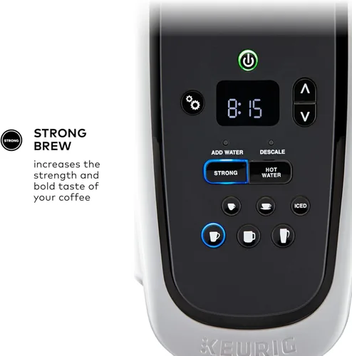 Miniatura 6 de Keurig K-Elite - Cafetera de cápsulas K-Cup de una sola porción, con control de fuerza y temperatura, capacidad de café helado, tamaño de Oro