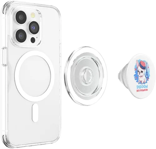 Miniatura 4 de Pardon My Frenchie - Divertido perro toro francés anime, PopSockets MagSafe PopGrip para iPhone