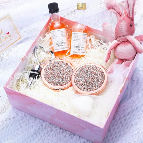 Miniatura 7 de Yulejo 6 piezas de espejo compacto a granel mini espejo de bolsillo para bolso, regalo de boda, maquillaje pequeño, cosmético de aumento portátil