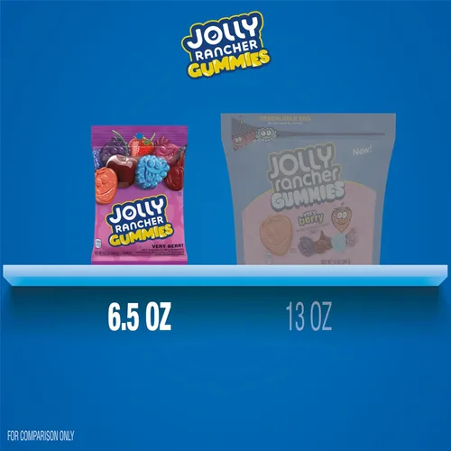 Miniatura 7 de JOLLY RANCHER Gummies Very Berry Dulces con Sabor a Fruta, Bolsa de 6.5 onzas