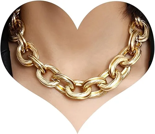 Miniatura 8 de MJartoria Collar de oro en capas para mujer, chapado en oro de 14 quilates, collar de cadena delicada, cadena de serpiente, cadena de clip