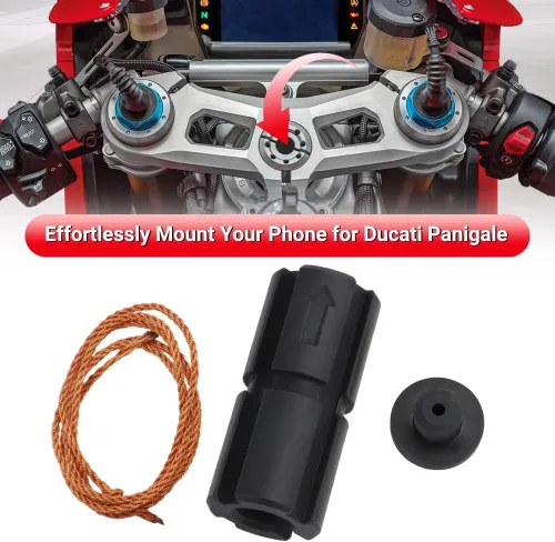 Miniatura 3 de MOTOQUEEN Adaptador de montaje de vástago para Quad Lock Rokform Car Mount Your Phone para Ducati Panigale-Solución perfecta de montaje de teléfono