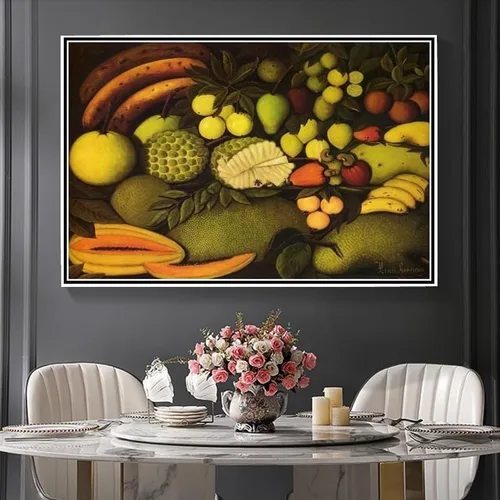 Miniatura 3 de Bodegón con pintura de frutas exóticas por Henri Rousseau DIY 5D Diamond Painting Kits DIY Artesanía para decoración de pared del hogar Regalos