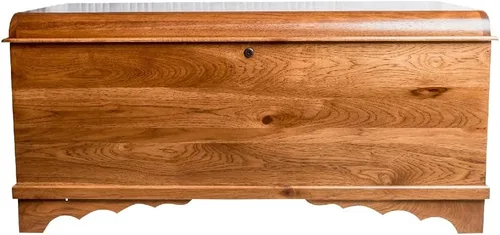 Miniatura 11 de Rustic Red Door Co. Cofre de Cedro Hope de 42 pulgadas con parte superior de cascada, pecho hecho en Amish con bisagras antideslizantes y cerradura