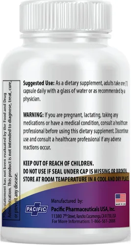 Miniatura 3 de Pacific Nature's DIM 300 mg con pimienta negra (90 cápsulas) Suplemento de diindolilmetano para el equilibrio hormonal y apoyo tanto para hombres