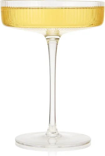 Miniatura 9 de Copas vintage Art Deco Coupé, Martini, champán y cóctel de 7 onzas, juego de 2 unidades, cristalería de cóctel Sidecar para champán, cristalería