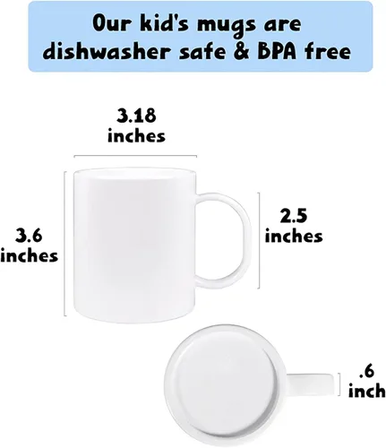 Miniatura 5 de Taza irrompible personalizada de Acción de Gracias con nombre del niño, apta para lavavajillas, sin BPA