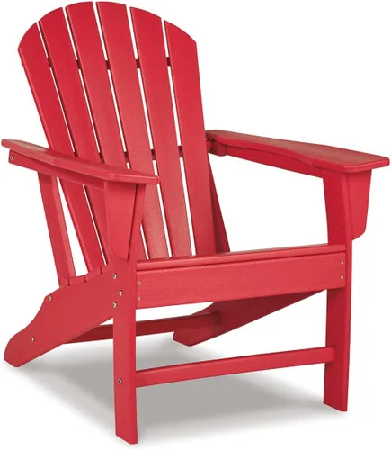 Miniatura 10 de Diseño de autor por Ashley - Silla para patio exterior Sundown Treasure Adirondack de HDPE, color marrón claro