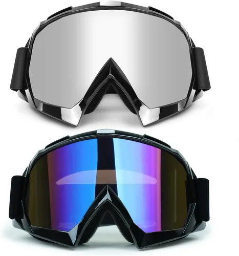 Miniatura 17 de Lentes de motocross y cuatrimoto - Lentes de carreras MX y MTB, lentes de protección para bicicleta, lentes de seguridad para adultos, jóvenes
