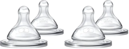 Miniatura 9 de Chicco Duo - Pezón de biberón Intui-Latch de silicona 100% con válvula anticólicos, textura similar a la piel y flujo similar al pecho, etapa 3