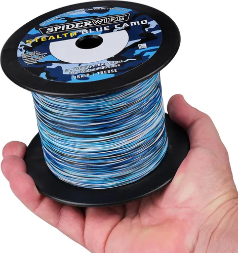 Miniatura 4 de Spiderwire Stealth Braid 3000 Yardas Camuflado azul