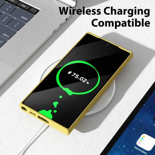 Miniatura 7 de Oakxco Funda para teléfono Samsung Galaxy S23 Ultra con agarre de silicona líquida, linda delgada fina cubierta de gel suave de goma TPU