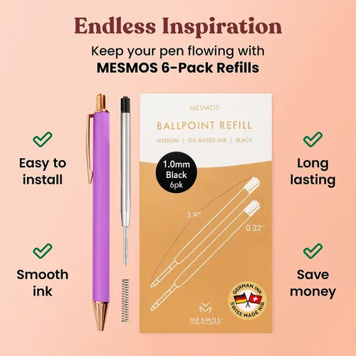 Miniatura 3 de MESMOS Juego de 3 bolígrafos elegantes, bonitos bolígrafos divertidos para mujeres, bolígrafos estéticos de lujo para oficina