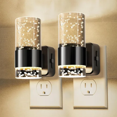 Miniatura 35 de L LOHAS LED Night Lights Plug into Wall, Acrylic Bubble Night Light,Dimmable Nightlight with 0-100 LM, 3000K Plug in Night Light with Dusk to Dawn