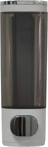 Miniatura 8 de Dispensador de jabón de mano montado en la pared, 1 cámara, dispensador único de champú y acondicionador de 10oz/300ml en negro, contenedor