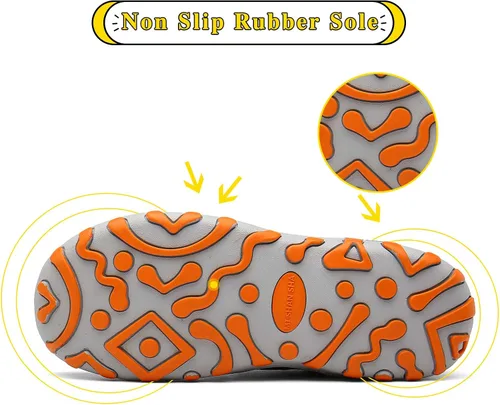 Miniatura 5 de Mishansha Zapatos de senderismo para niños y niñas de punto de malla tenis de caña baja para exteriores senderismo escalada correr