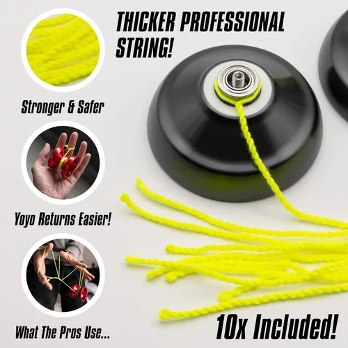Miniatura 4 de R1 PRO - YoYo Profesional de Alta Gama - Yo para Adultos y Niños 8-12 - Dual y No Sensible - YoYo de Trucos - Amigable para Principiantes