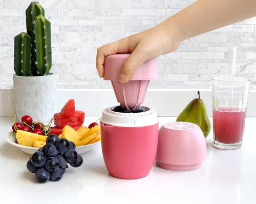 Miniatura 4 de Lechin Exprimidor de Mano - Exprimidor de Cítricos con Forma de Limón - Exprimidor de Limón Manual con Dos Opciones de Prensa para Diferentes Frutas