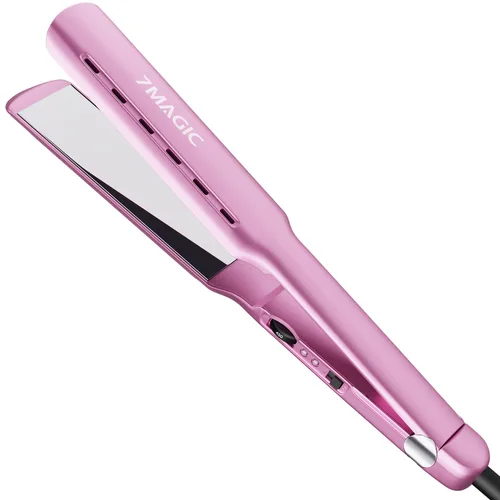 Miniatura 10 de Plancha plana Nano Titanium de 1.7 pulgadas de ancho para todo el cabello, alisadora con 5 temperaturas y doble voltaje Azul
