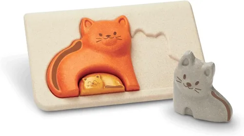 Miniatura 11 de PlanToys Juego de rompecabezas de animales de madera para niños a partir de 3 años Juego de lógica Montessori y juego a juego que desarrolla